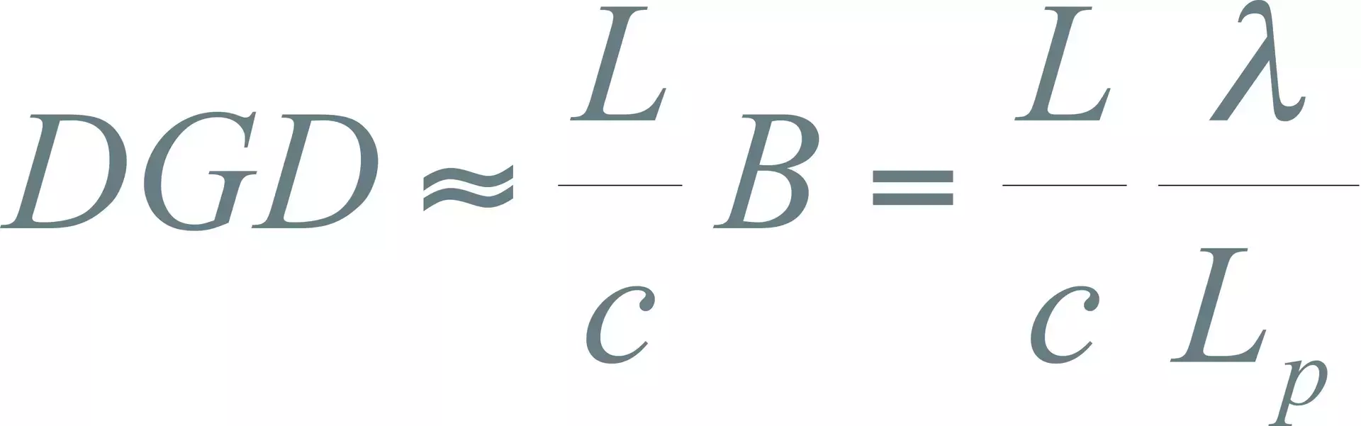 Differential Group Delay (DGD)