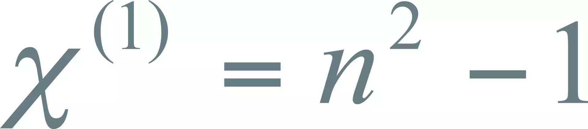 First Order Susceptibility