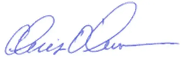 Chris O'Conner signature